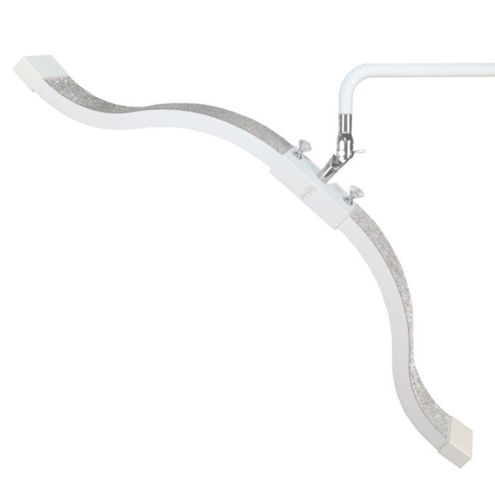 Biała lampa do stylizacji rzęs LED FameLight – 3 tryby, regulacja barwy i mocy światła